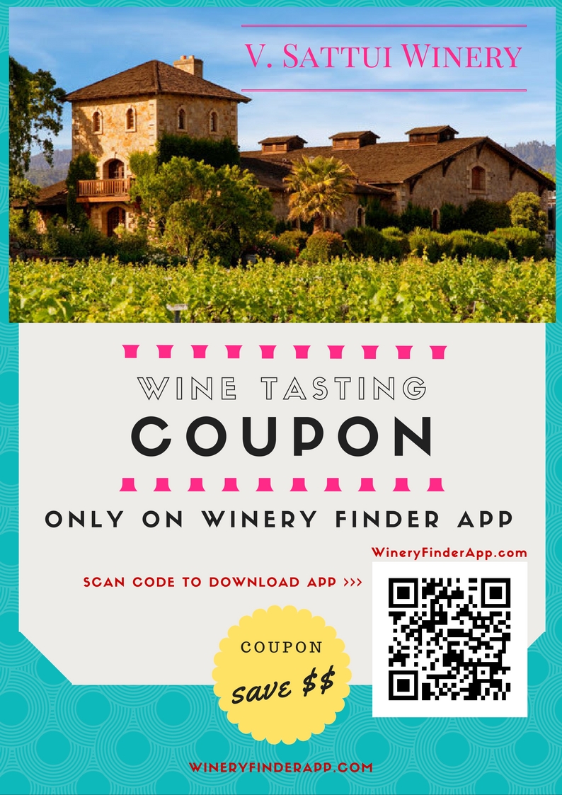 V. Sattui Winery NEW Wine Tasting Discount Coupon Deal for marketplace