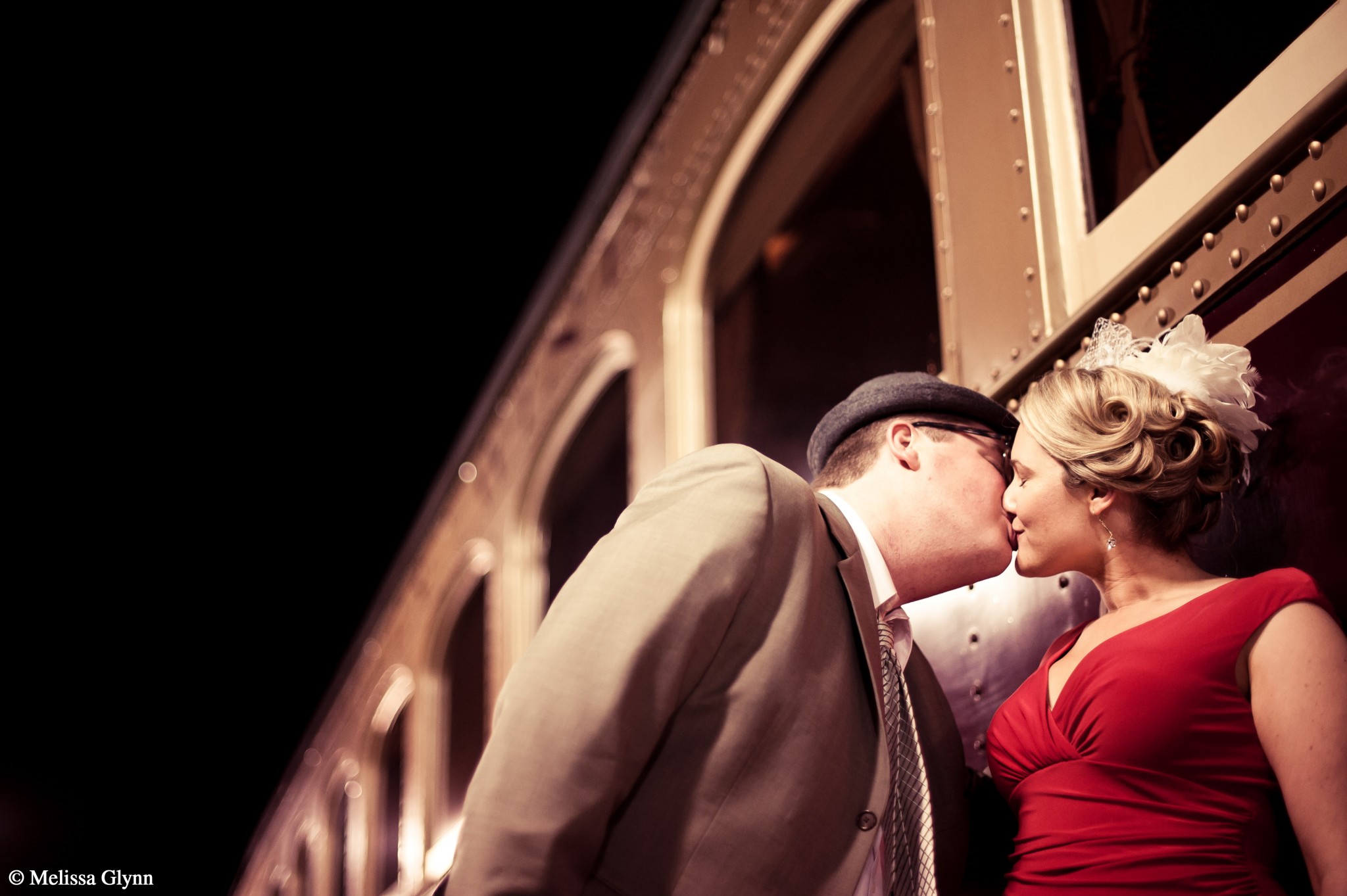 Napa Valley Wine Train Valentines Day kiss